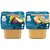 Gerber 2nd Foods for Sitter Combo (Pack of 2) - Peach Mango with Oatmeal + Apple Strawberry Banana