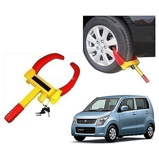 After cars Yellow Anti Theft Car Wheel Tyre Lock Clamp for MS Wagon R Old Car