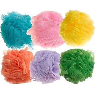 set of 6 bathing loofah