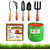 UNIGROW Garden tools set (5 pieces) with Raw COCO peat block 5 kg (high EC) and HDPE GROWBAG for terrace garden..