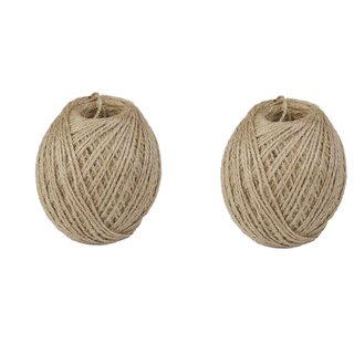 Buy 2mm Jute Twine thread String Rope Hemp Rope Jute Cord for DIY and  Crafts, Gift Wrapping (2 Pcs Combo Natural Color) Online @ ₹449 from  ShopClues