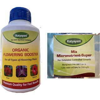 Flowering Fertilizer Booster for All Flowering Plants Roses, Orchids, Hibiscus, Jasmine etc with Mix Micro Nut