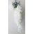 PS GOODS HOUSE Artificial Primrose Flower Hanging with Off White Flowers and a Steel Stand for Indoor/Outdoor Flower Dec