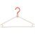Sethia Oswal Revolving White  Red Hangers For Clothes (Pack of 12)