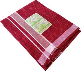 Feather Green Maroon Colour Dhoti