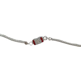                       Silver Rakhi bracelet for brother with gift                                              