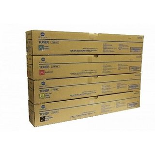 Konica Minolta TN 619 Toner Cartridge Pack Of  4 For Use Bizhub PRESS C1060, C1070