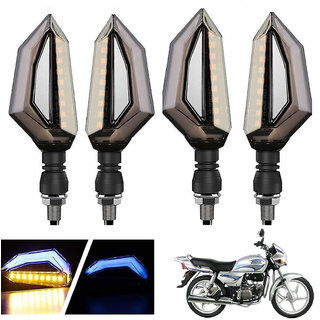 Buy Generox Dual Color DRL Indicator for Hero Splendor Plus- Set of 4 ...