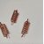 Shubh Sanket Vastu Copper Triangular clockwise Spring FOR South SouthEast direction Direction 1.5 Inch  Set of 9