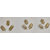 Shubh Sanket Vastu Brass Square Anti clockwise Spring For South West Direction 1.5 Inch  Set of 9