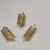 Shubh Sanket Vastu Brass Square Anti clockwise Spring For South West Direction 1.5 Inch  Set of 9