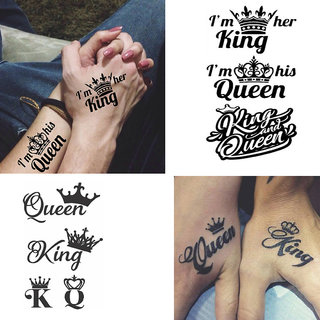 Buy Ordershock King Queen Lion with King Queen Couple Combo Waterproof  Temporary Body Tattoo 114+326 Online @ ₹249 from ShopClues