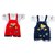 Wonder Star Combo of 2 Dungaree Soft Velvet  T-shirt (Assorted Color) Suitable for 12-24 Month Babies