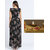 Vivient Women Black Red Floral Printed Long Dress Raakhi Combo