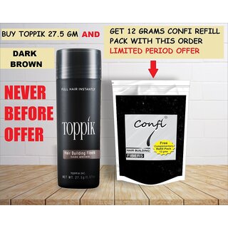 Buy Topup Hair Building Fiber Refill Pack (Black 55gm) Hair Fiber For Hair  Loss and Hair Damage Online - Get 48% Off