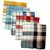 Kitchen cloth cotton multipurpose check  duster size 18  18 inches pack of 10 multi color