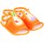 Neska Moda Unisex Sandal Booties For 6 To 12 Months (Orange)