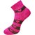 Fontana Women 3 Pair Cotton  Ankle Socks (Pink,Brown,Beige)