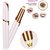 TRUESHOP Women Painless Electric Eye Brows Trimmer Facial Hair Remover Upperlips Chin Threading Machine Gold Plated Inbu