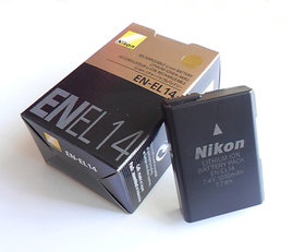 Nikon En-el14 Rechargeble Li-on 7.4v Battery For Nikon Camera