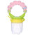 Hope Quay Baby's BPA-Free Silicone Nipple Food Nibbler for Fruit and Veggie with Rattle Handle (6 -24 Months)- PINK