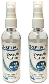 Orsense Smooth And Shine Hair Serum Pack of 2 100 ml Each