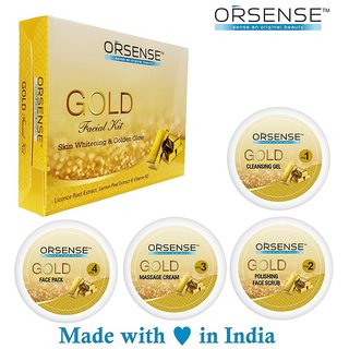 Orsense Gold Facial Kit With Skin Whitening And Golden Glow 200 gm