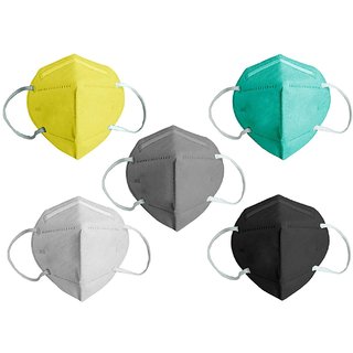 N95 Face Mask Combo multi Colors - 5 Pic