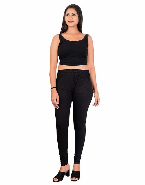 Buy online Self Design Black Stretchable Woollen Leggings from winter wear  for Women by Both11 for ₹319 at 54% off | 2024 Limeroad.com