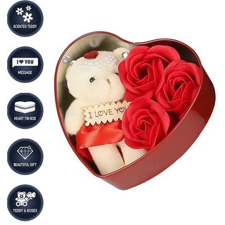 Buy Red Teddy Bear stuffed love soft toy for Valentine Love Gift/Girls ...