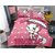 Prisha Cartoon Marie Print for Kids Cotton Double Bedsheet 90x100 inch with 2 Pillow Covers