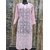 Lucknowi Chikan Kari Panel Work Chiffon Kurti Lenth-44 Sleeve-3/4