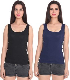 Women's  Girl's  Solid  Camisole Combo Of 2