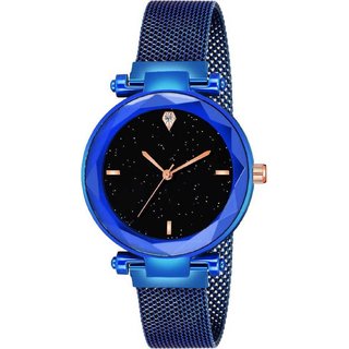 Miss Perfect Blue Strap Color Analog Watch