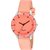Miss Perfect Orange Strap Color Analog Watch