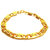GoldNera GoldPated Brass Heavy Fisher Look Bracelet For Mens/Boys