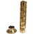 METALCRAFTS Agarbattidaan,Incense Holder, Om design, Brass made, 11, 28cm