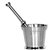 Evershine Heavy Stainless Steel Mortar and Pestle Set Spice Mixer for Khalbatta Kitchen ,Silver02