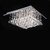 Modern Fixture Ceiling Lighting Glass Crystal Pendant Electric Chandelier square