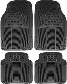 Auto Fetch Rubber Car Floor/Foot Mats (Set of 4) Black for Maruti Suzuki Ritz