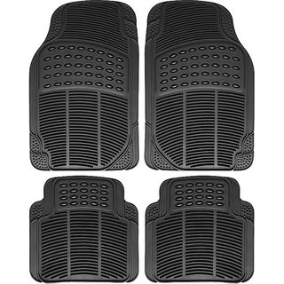 Auto Fetch Rubber Car Floor/Foot Mats (Set of 4) Black for Maruti Suzuki Alto K10 New