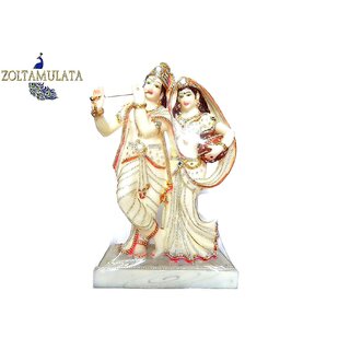                       Zoltamulata Beautiful Crafted Big Size Radha Krishna Figurine for Home Decor with Height 16.5 inch Home Decor  Gift.                                              