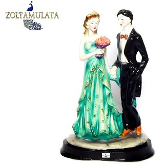                       Zoltamulata Valentine Couple Figurine for Home Decor  Used as Gift Item with Height 9inch                                              