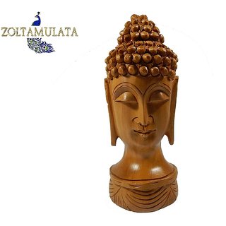                       Zoltamulata Buddha Head Buddhism Figurine Statue Idol with Height 6.5 inch                                              