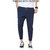 Fashlook Navy Skinny Fit Casual Trousers For Men