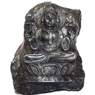                      Zoltamulata Stone Carving Laxmi Idol Murti Goddess Showpiece  Figurines 4.5inch                                              