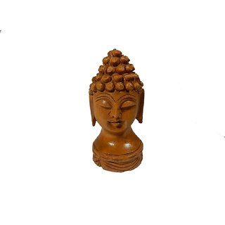                       Zoltamulata Buddha Head Figurine Statue Idol for Home Decor showpiece with Height 3 inch                                              