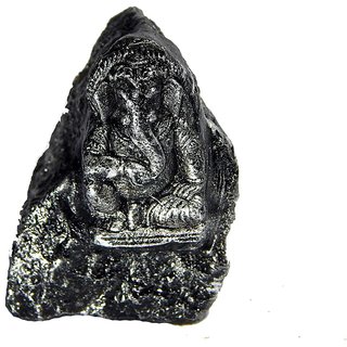                       Zoltamulata Stone Carving Ganesha Idol Ganapathi Vinayaka Statue Murti God Showpiece  Figurine with Height 1-2 inch                                              