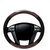 Auto Fetch Car Racing Leatherette Car Steering Cover Black & Brown for Maruti Suzuki WagonR New