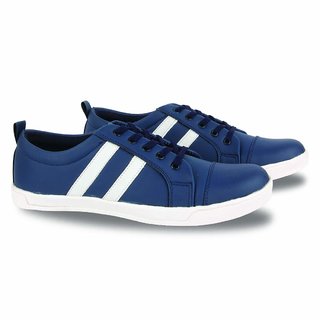 blue and white casual shoes